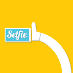 Taking Selfie Photo on Smart Phone concept icon