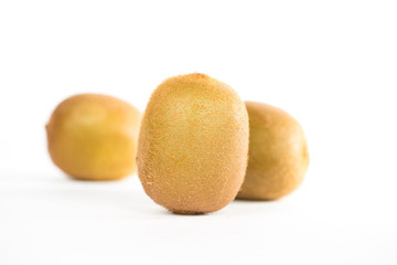 Kiwi fruit on white
