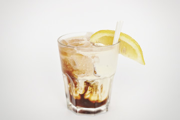 cocktail white russian isolated on the white background