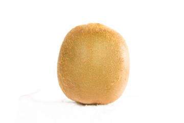 Closed up kiwi fruit on white