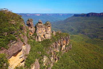 Crédence de cuisine en verre imprimé Trois sœurs Les Trois Sœurs dans les Blue Mountains australiennes