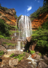 Wentworth Falls in the Australian Blue Mountains