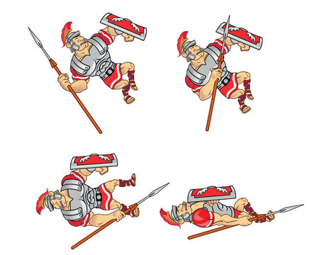Roman Soldier Dying Sprite