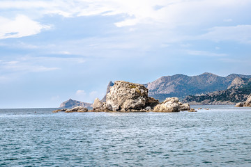 Fototapeta premium Landscape view in Noviy Svet in Crimea