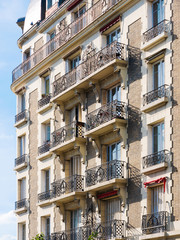 Fototapeta na wymiar Pariser Häuserfassade