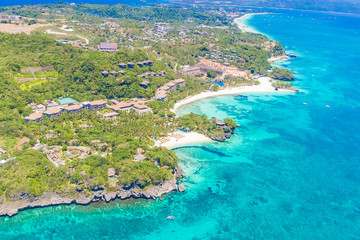 aerial view of Boracay island, Philippines