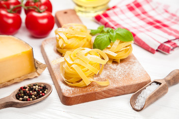 Homemade tagliatelle