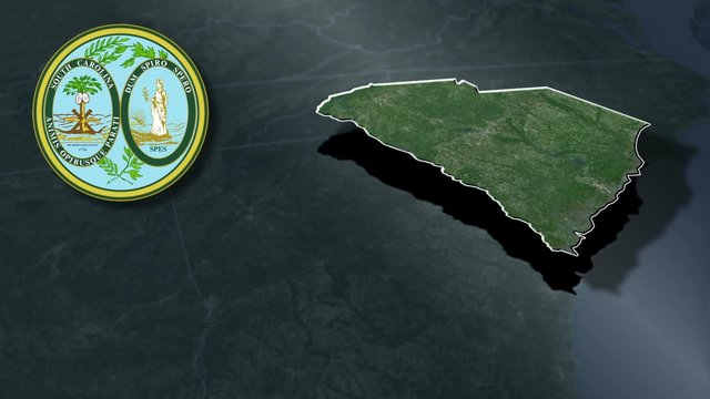 South Carolina Seal and animation map