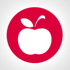 Apple symbol. Vector illustration. Organic product.