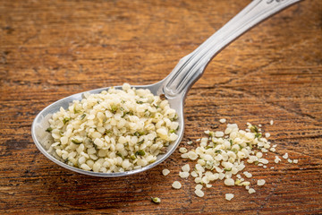 tablespoon of hemp seed hearts