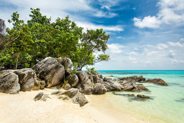 Beautiful tropical beach on Karimunjawa island, Indonesia