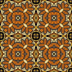 Vector Seamless Abstract Tribal Pattern