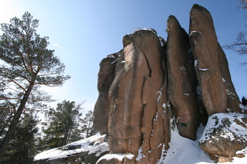 Заповедник "Столбы" скала "Перья"