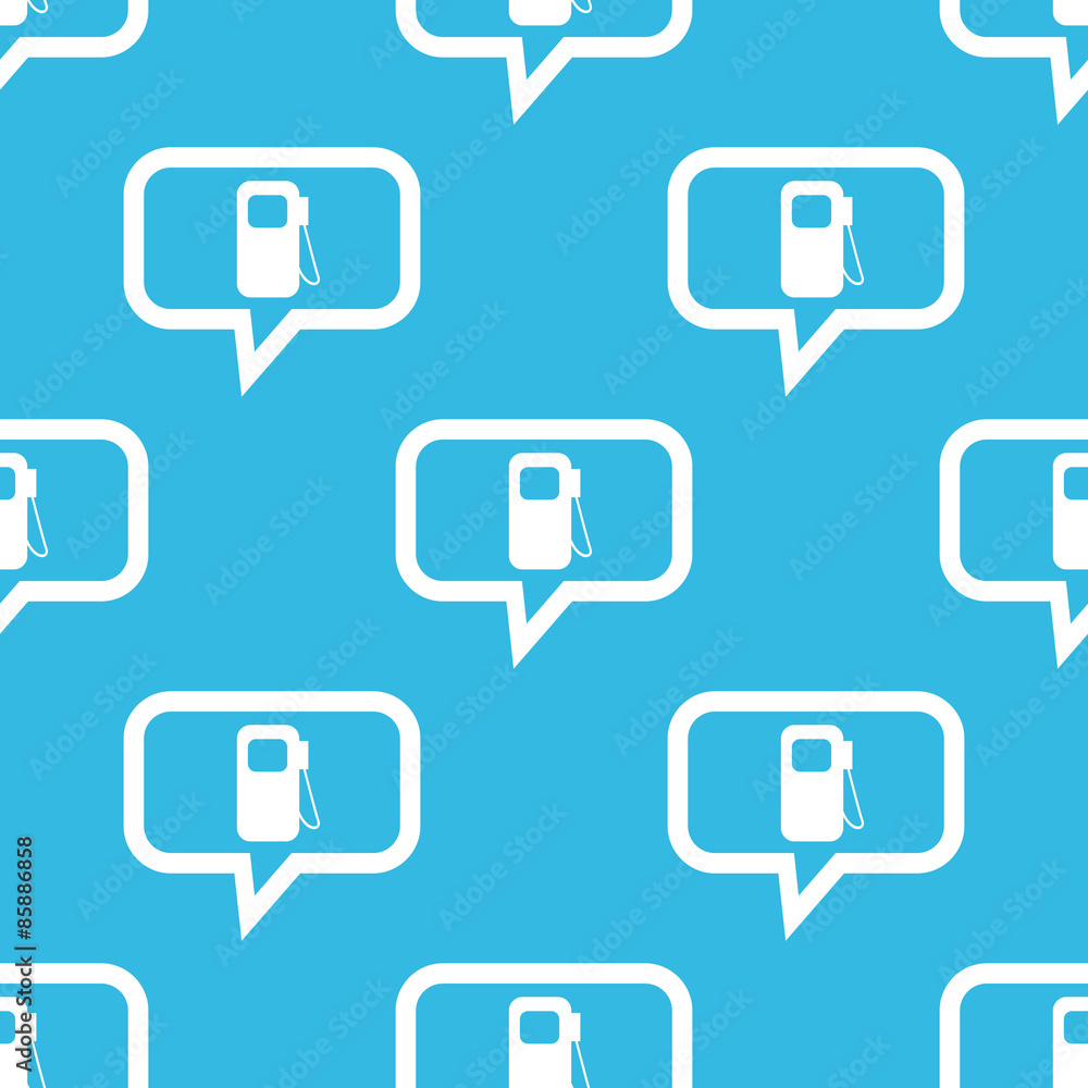 Poster gas station message pattern