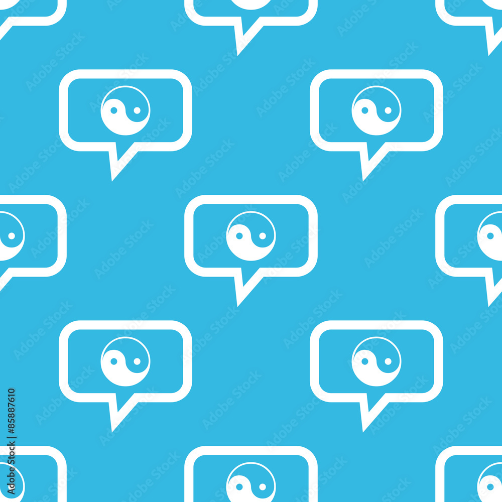 Poster ying yang message pattern