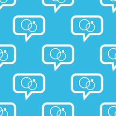 Wedding rings message pattern