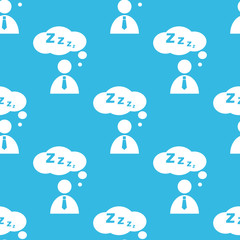 Sleeping person pattern