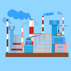 Obraz premium Plant architecture tubes smoke