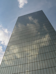 Fototapeta na wymiar Sky reflection, Mexico City, Mexico