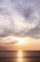 Obraz premium Beautiful nature with color of sunset