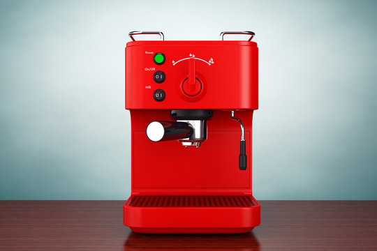 Old Style Photo. Espresso Coffee Making Machine