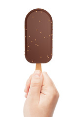 Ice Cream holded by hand