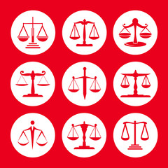 Scale of justice symbol