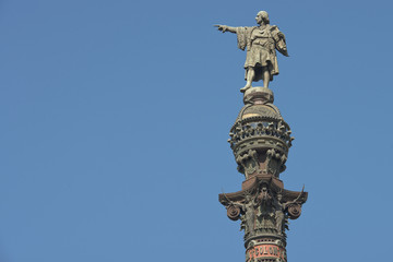 Monumento a Cristóbal Colón, Barcelona, España