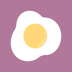 Vector illustration of fried eggs