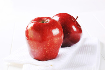 Two red apples