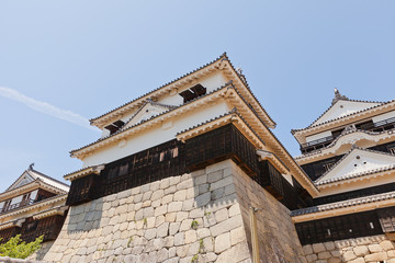 Fototapeta na wymiar Minor donjon (shotenshu) of Matsuyama castle, Japan