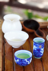 Traditional chinese tea ceremony accessories (tea cups) 