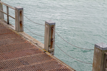 Fototapeta premium Pier in close up