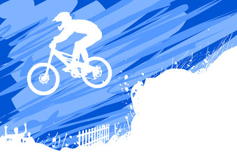 Abstract mountain bike background © Ube