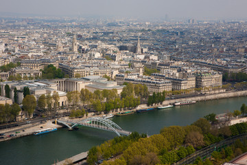 Obraz premium Paris aerial view