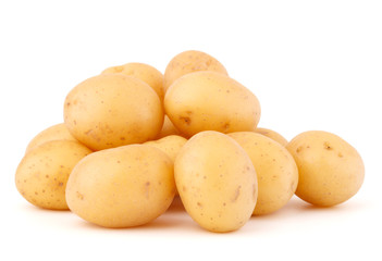 new potato tuber isolated on white background cutout