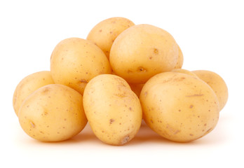 new potato tuber isolated on white background cutout