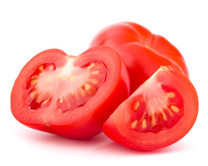 Tomato vegetable isolated on white background cutout