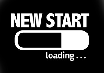 Progress Bar Loading with the text: New Start