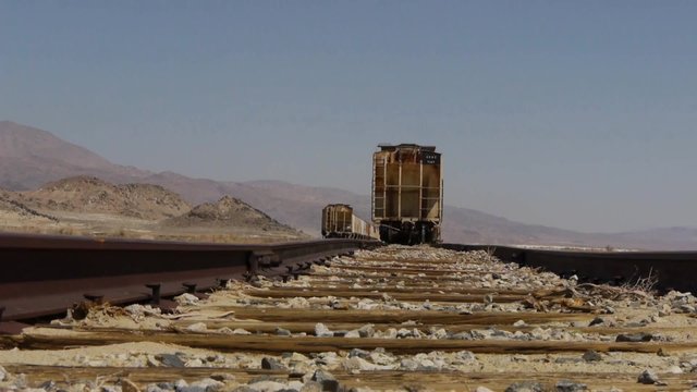 Mining Industrial Train in the Desert