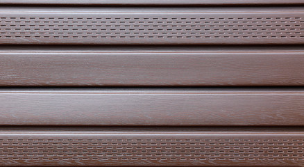 Brown plastic siding
