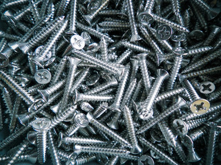 screws tool at metal 