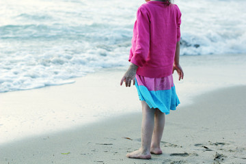 Little girl enjoying the summer