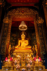 Fototapeta premium Buddha Statue at Wat Bovorn (Bowon) in Bangkok, Thailand
