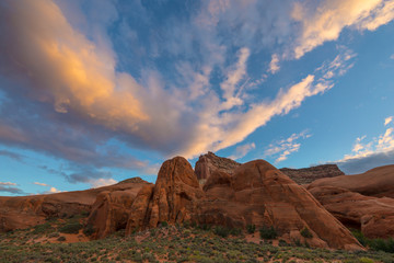  Beautiful Sunset at Cave Point, Grand Staircase - Escalante Nat