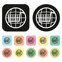 Shopping cart icon. Shopping. Cart. Vector