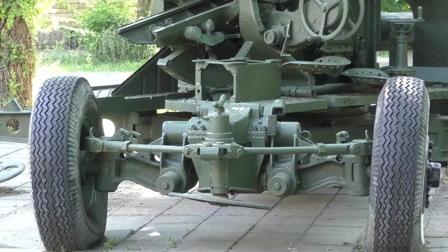 Anti-aircraft gun during the second world war