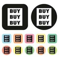 Buy icon. Shopping icon. Vector