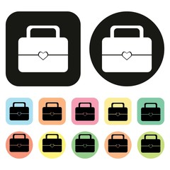 Handbag icon. Bag icon. Vector