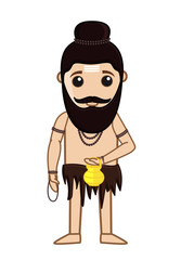 Maharishi Vishvamitra Vector Illustration